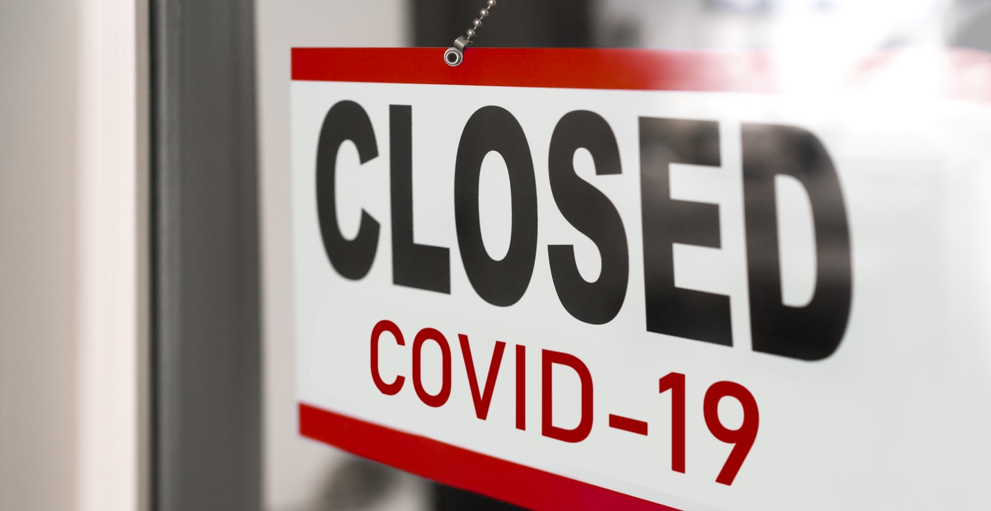 Closed businesses for COVID-19 pandemic