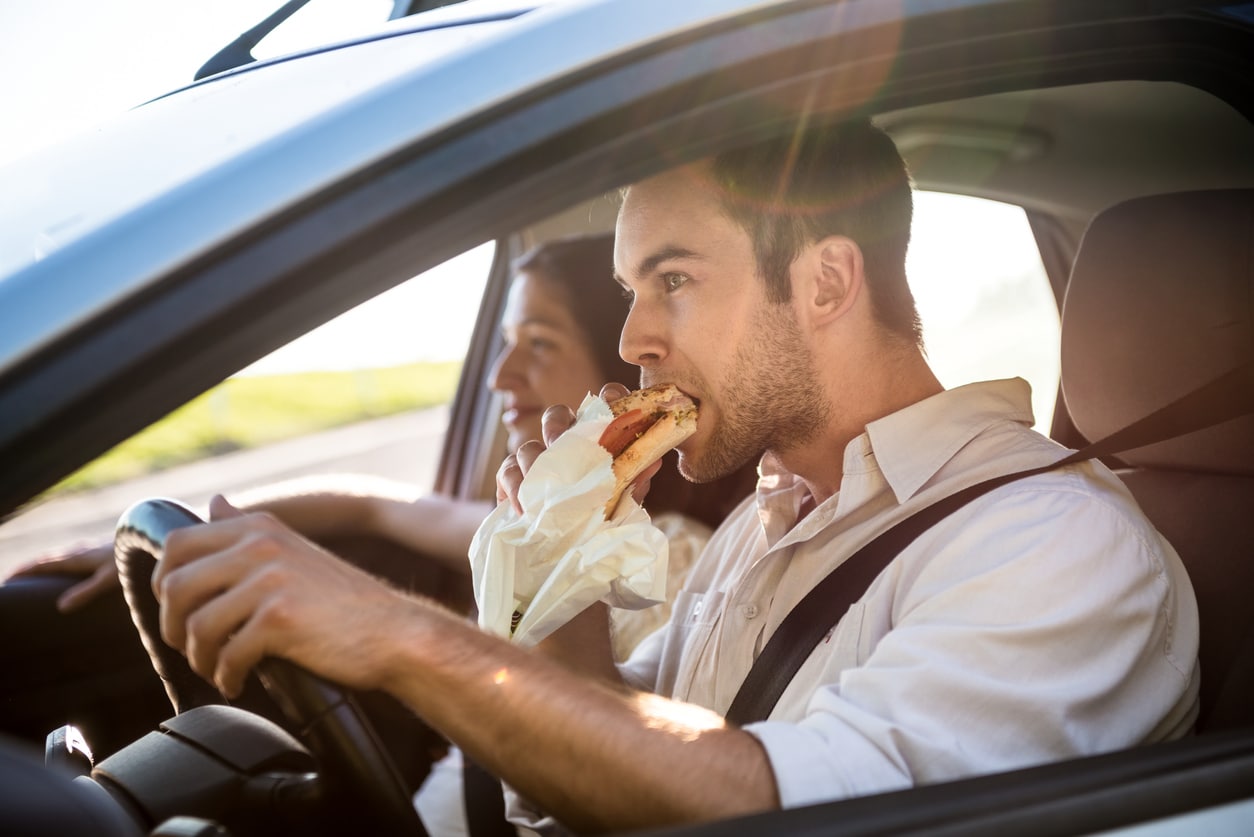 How Common Are Car Accidents Due To Eating While Driving in Houston?