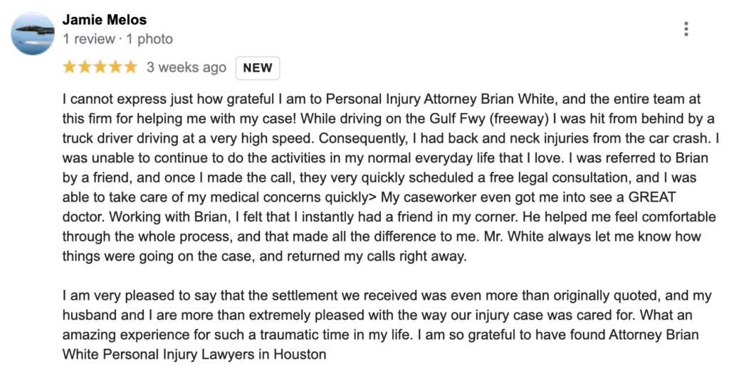 What Our South Central Houston Clients Are Saying About Us