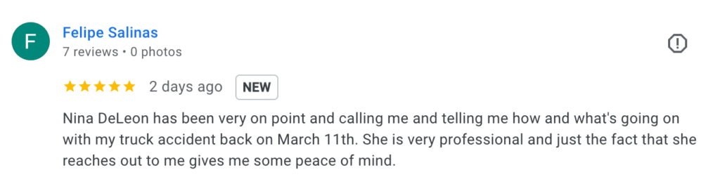 Read Client reviews from Attorney Brian White Personal Injury Lawyers - East Fwy - 11811 East Fwy Suite 630-06, Houston, TX 77029