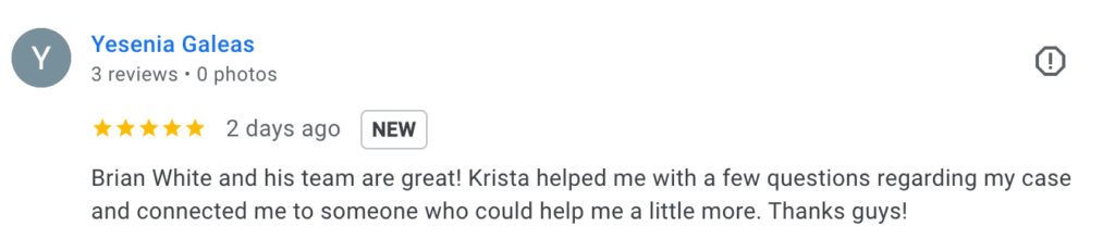 Read reviews from Attorney Brian White Personal Injury Lawyers - South Loop - 2600 S Loop W Suite 293, Houston, TX 77054