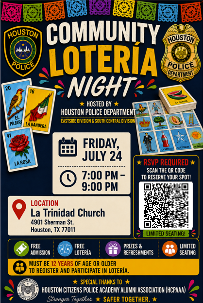 Houston Police Community Lotería Night